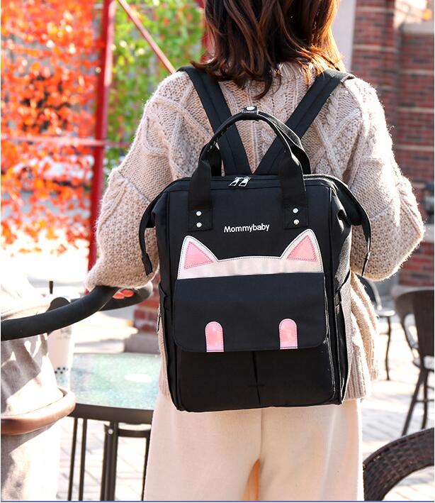 Mensaje de modelo de Bllack Mommy Baby Bag