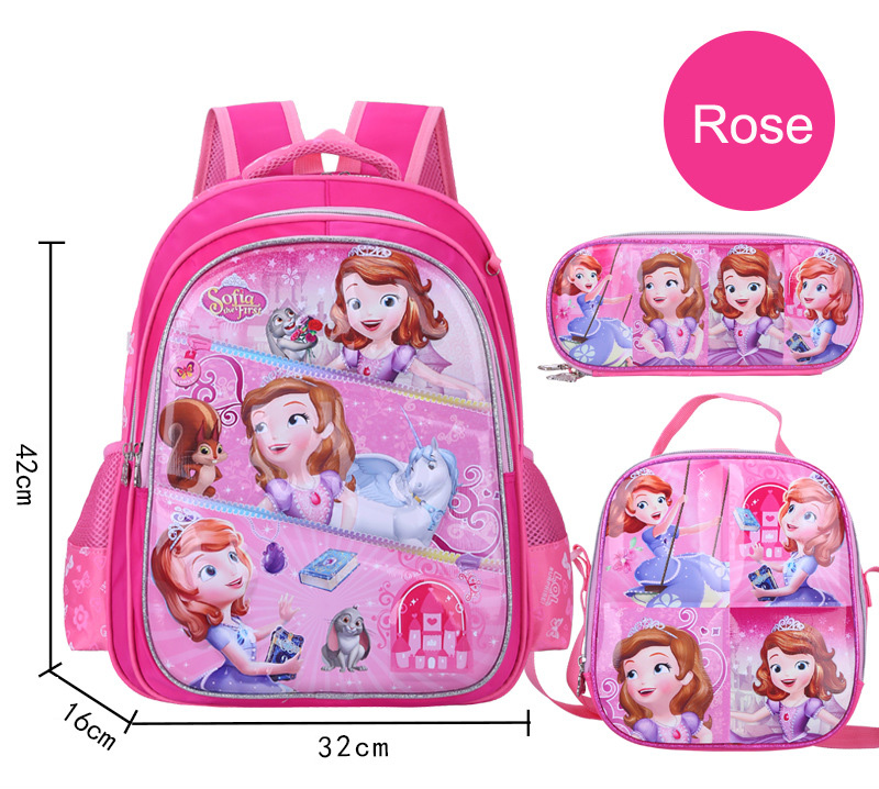 3 en 1 conjunto de bolsas de la escuela 3D para ni&ntilde;os