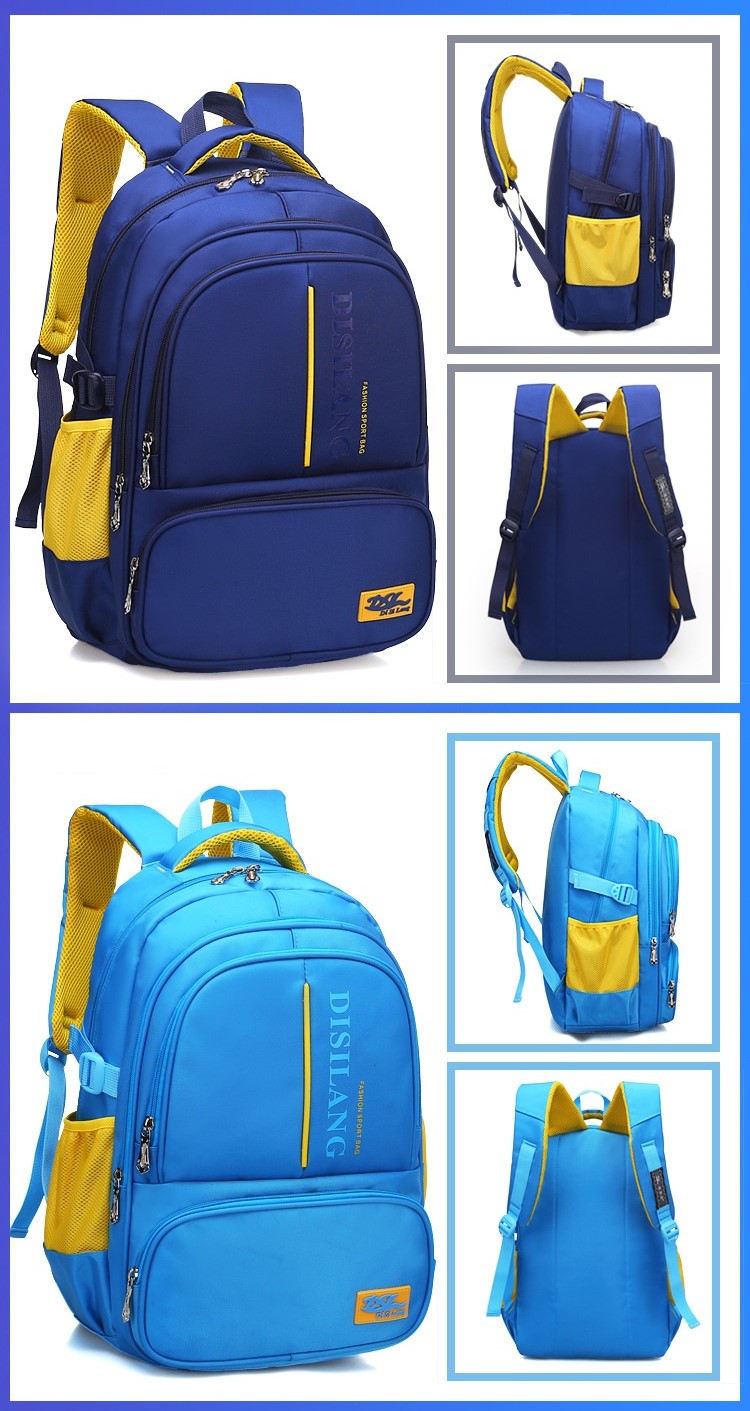 Descripci&oacute;n de la mochila de la escuela adolescente