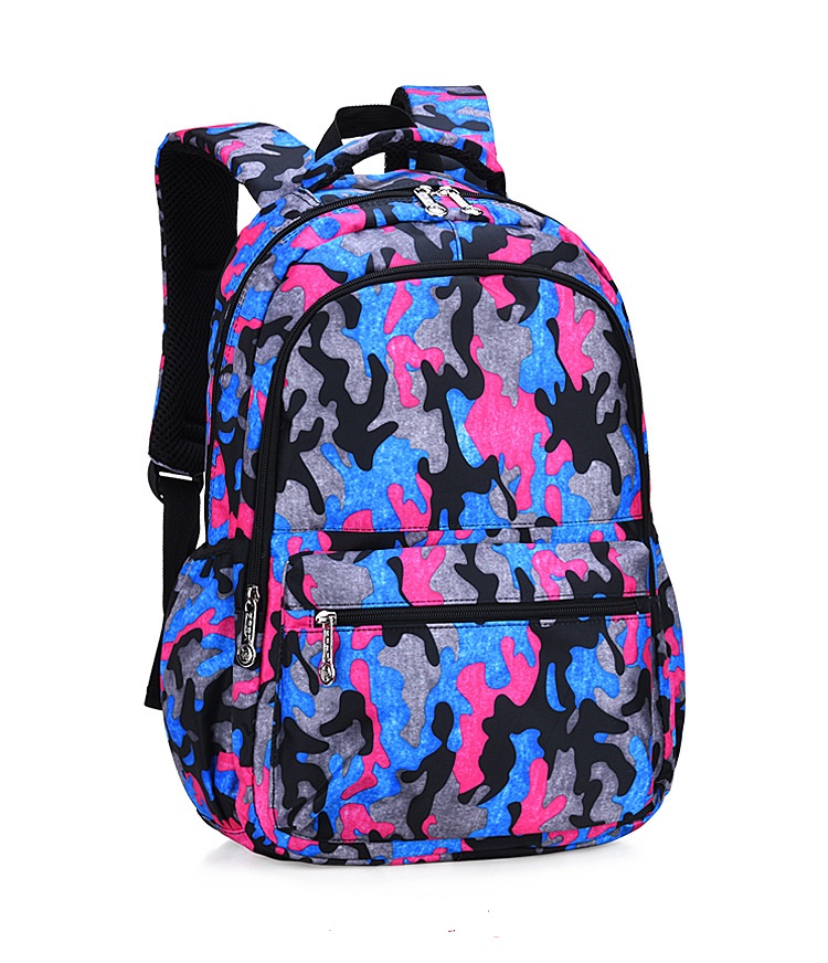 Mochila de color de camuflaje de rosa para ni&ntilde;as