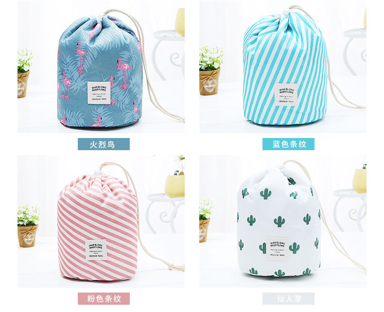 Colores muestran de la bolsa de almacenamiento de aseo de viaje con cord&oacute;n-2