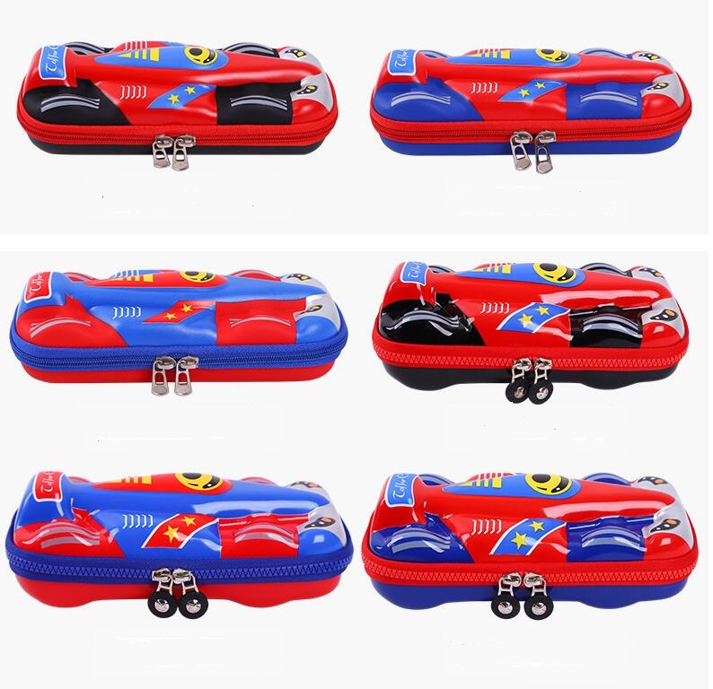 Diferentes colores de la caja de papeler&iacute;a del estudiante 3D para ni&ntilde;os.