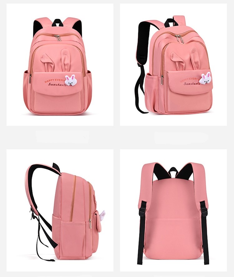 Vista de 360 ​​grados de la mochila casual de la mochila de la moda para la escuela secundaria