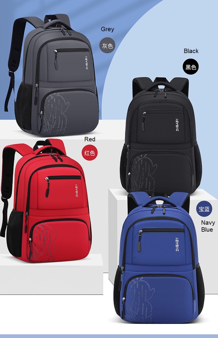 Cuatro color de la mochila de estudiante impermeable