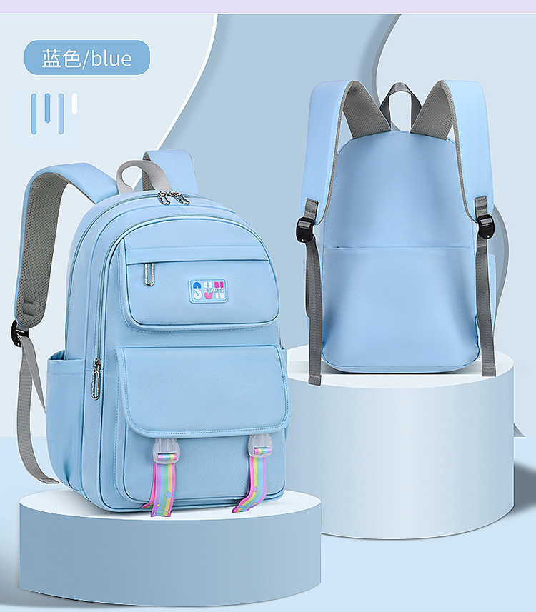 Color azul de la mochila de ocio para las ni&ntilde;as Schoolbag para la secundaria
