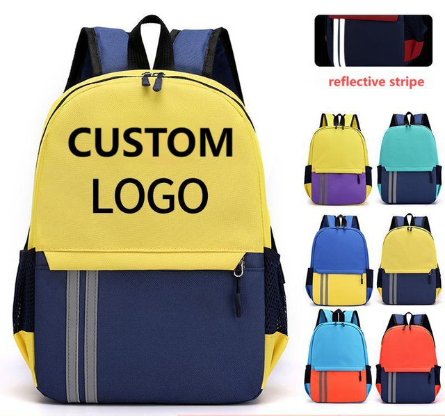 Mochila de bolsa de escuela personalizada con logotipo para promoción