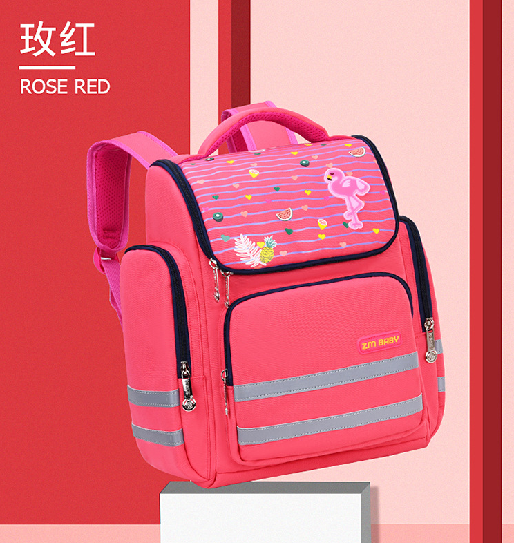 Bolso de la escuela de chicas de color rosa