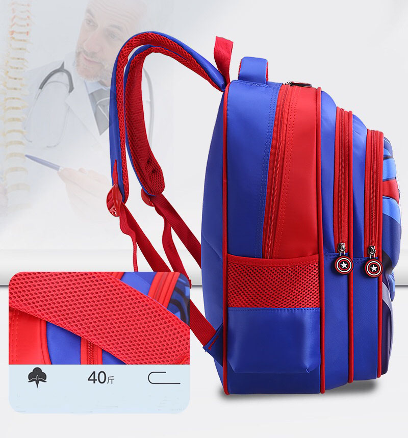 Bolso de la escuela de dibujos animados 3D