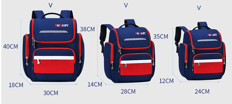 Tama&ntilde;o de la bolsa de la escuela