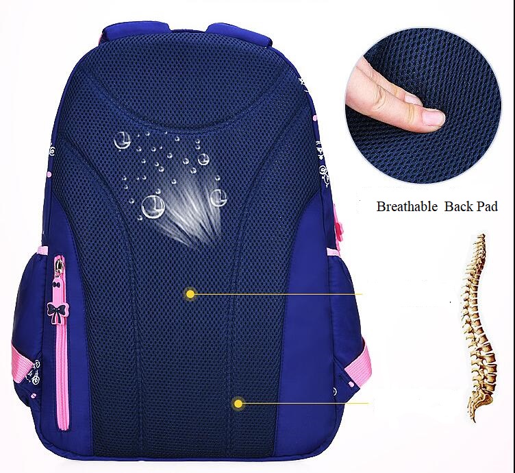 Bolsa de libros con esponja hacia atr&aacute;s.