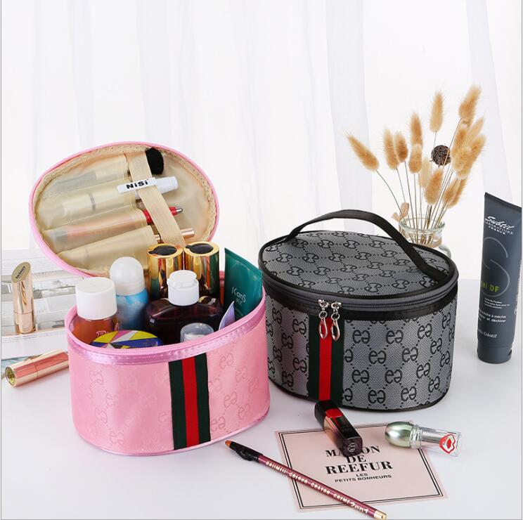 Bolso cosmético portátil del kit del artículo de tocador de la PU del viaje para las mujeres