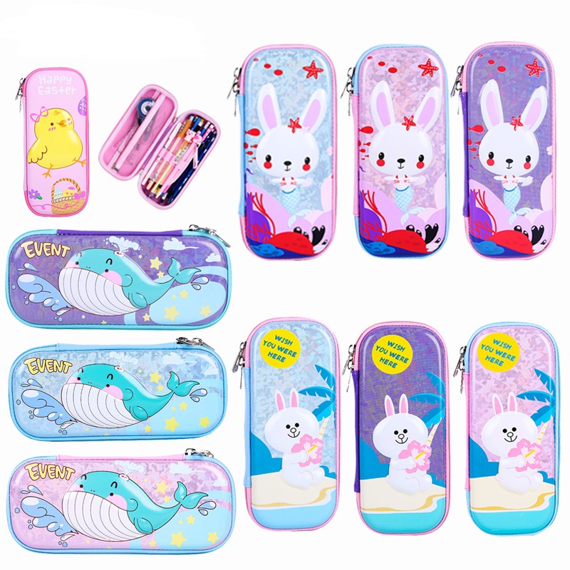 Funda de l&aacute;piz de dibujos animados de moda 3D para ni&ntilde;os y ni&ntilde;as