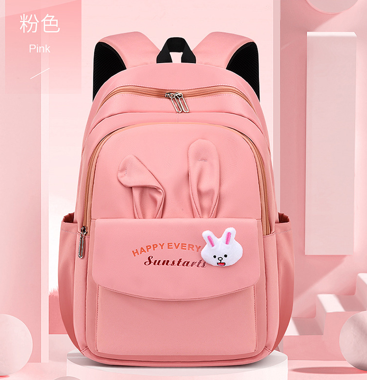 Bolso de la escuela de la mochila casual de las muchachas de la manera rosa para la escuela secundaria
