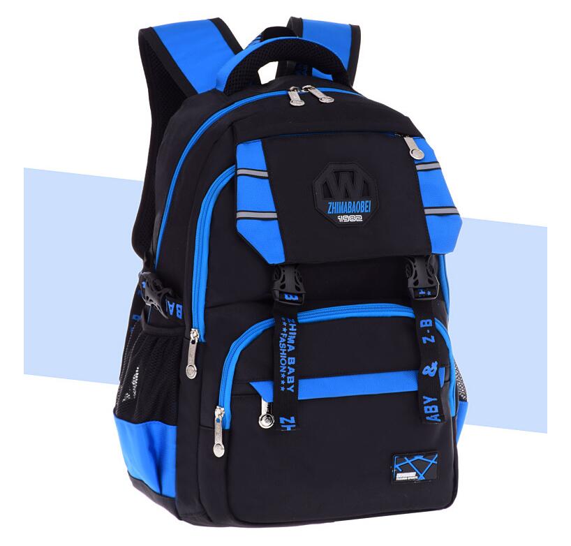 Mochila exterior de peso ligero azul para la universidad