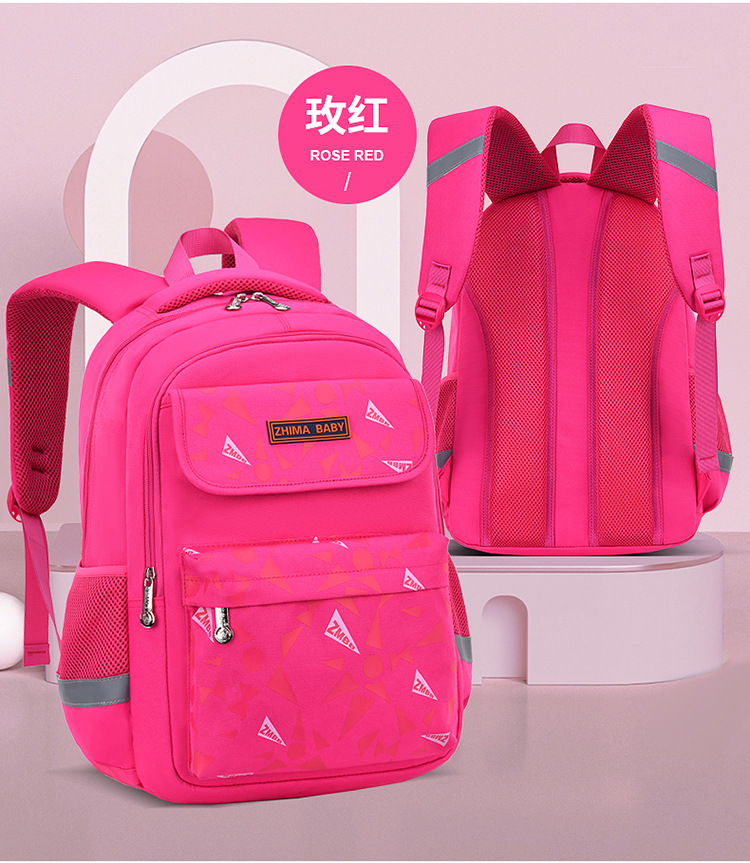 Color rosado de la mochila de la escuela de la bolsa de libros de los ni&ntilde;os de New Sstyle