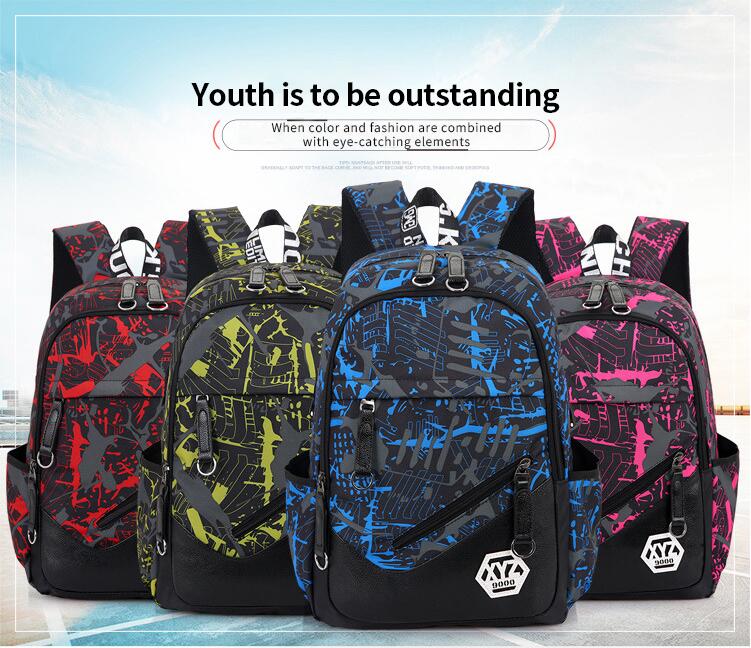 Colores del conjunto de mochila 3pcs