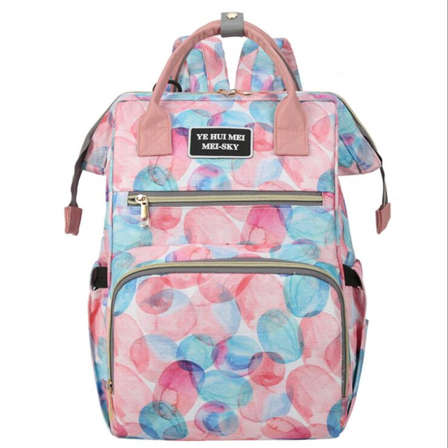 Nuevo estilo moda multifunción momia mochila bolsa de pañales