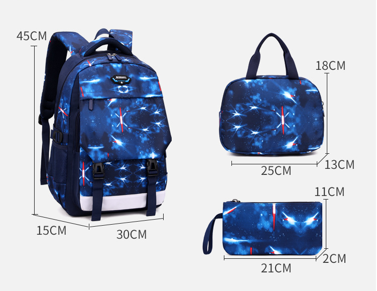 Tama&ntilde;o del conjunto de bolsas de escuela