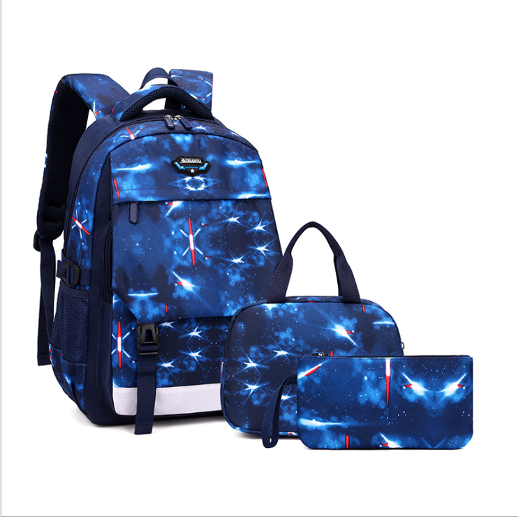 Set de bolsa de escuela azul