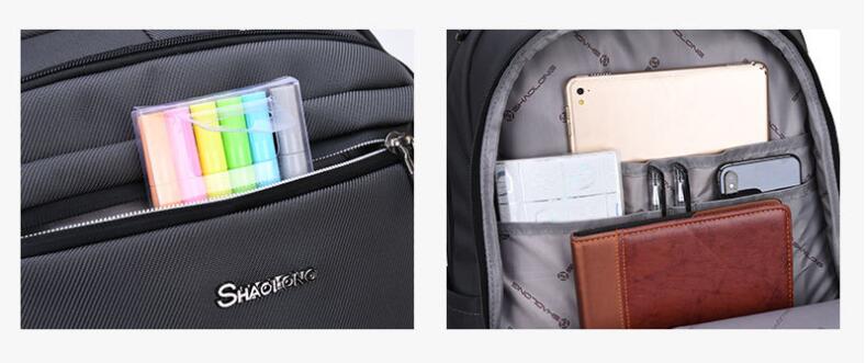 Peque&ntilde;o bolsillo antirrobo mochila port&aacute;til