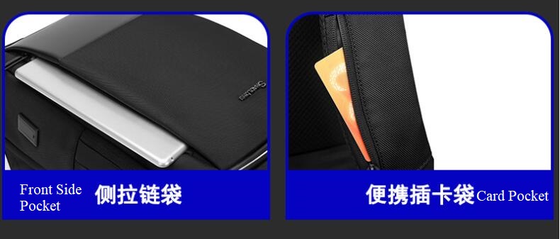 Lateral de bolsillo-negocio viaje port&aacute;til mochila