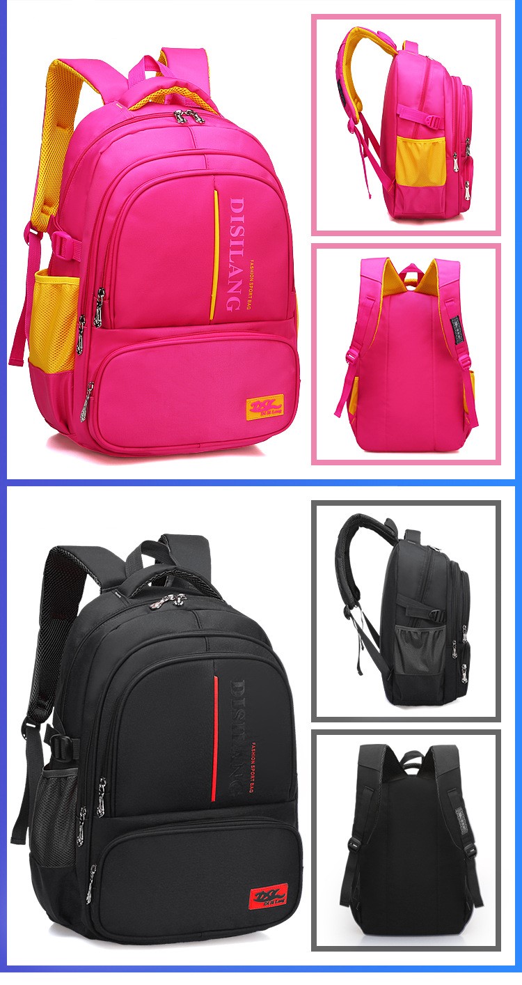 M&aacute;s descripci&oacute;n de la mochila de la escuela adolescente