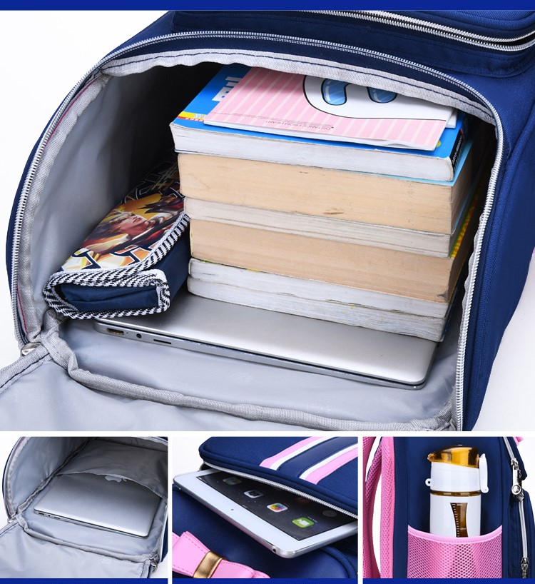 Mostrar interior de la bolsa de libros de las ni&ntilde;as de la moda