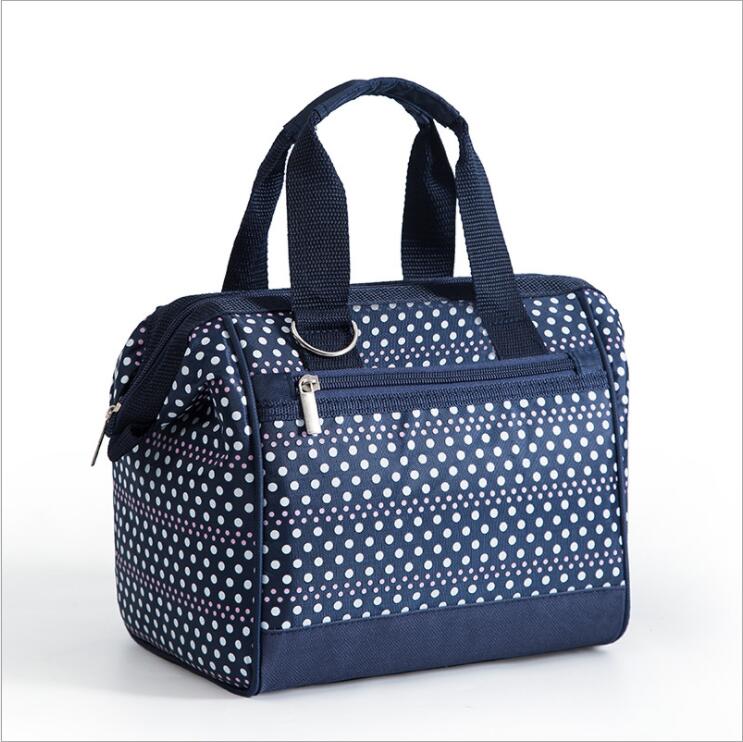 Bolso termal portátil del almuerzo del aislamiento del bolso del refrigerador del nilón para las mujeres