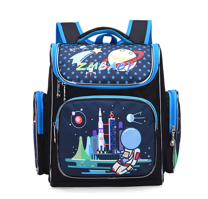 Bolso de libro de la escuela de alta calidad azul para Kidergarden Kids