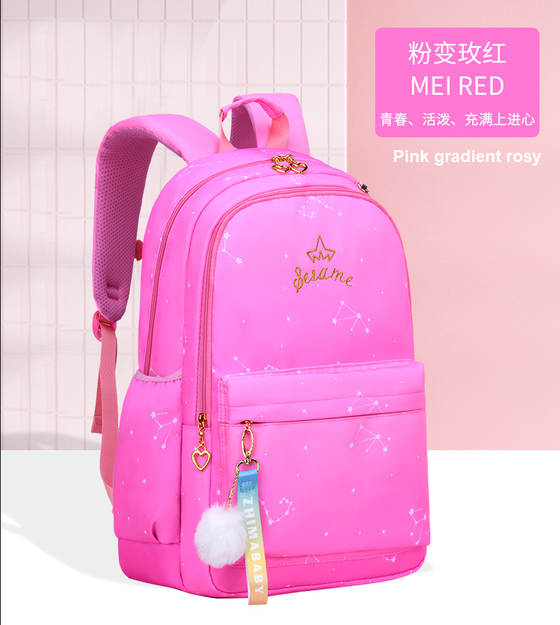 Color de posgrado de la bolsa de mochila escolar para las ni&ntilde;as de la escuela