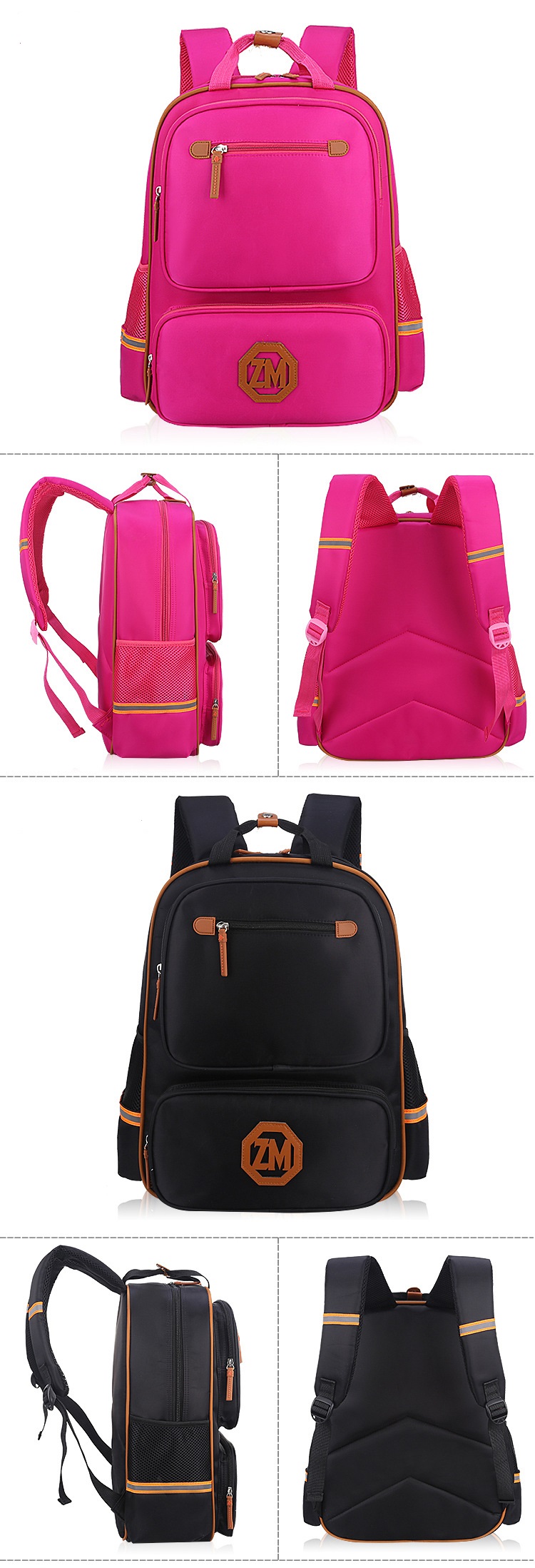 Rosy Color of Kids Rolling School Mochila Bolsa para la escuela primaria