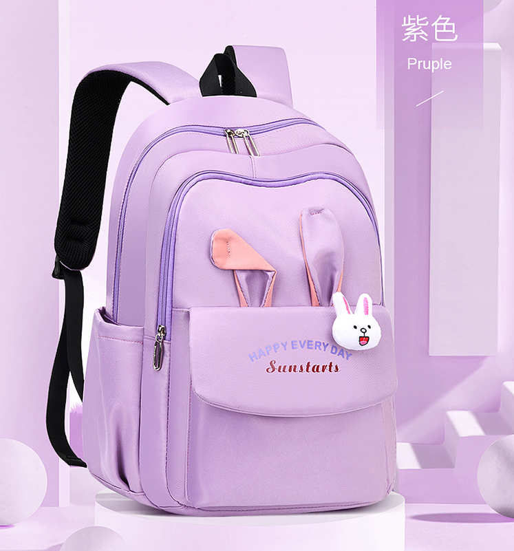 Bolso de la escuela de la mochila casual de las muchachas de la moda p&uacute;rpura para la secundaria