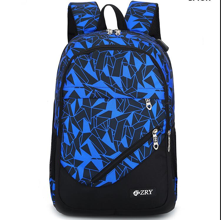 Vista frontal del conjunto de mochilas 3pcs