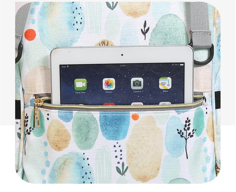 Bolsa de pa&ntilde;al de mochila con bolsillo trasero