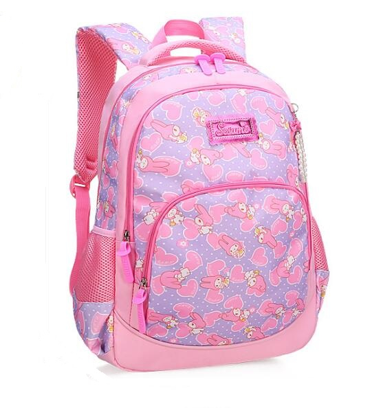Bolso de escuela ligero para niñas Mochila de mujer de moda