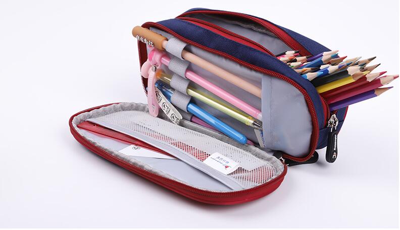 Bolsa de lápices organizadora de papelería para estudiantes de moda