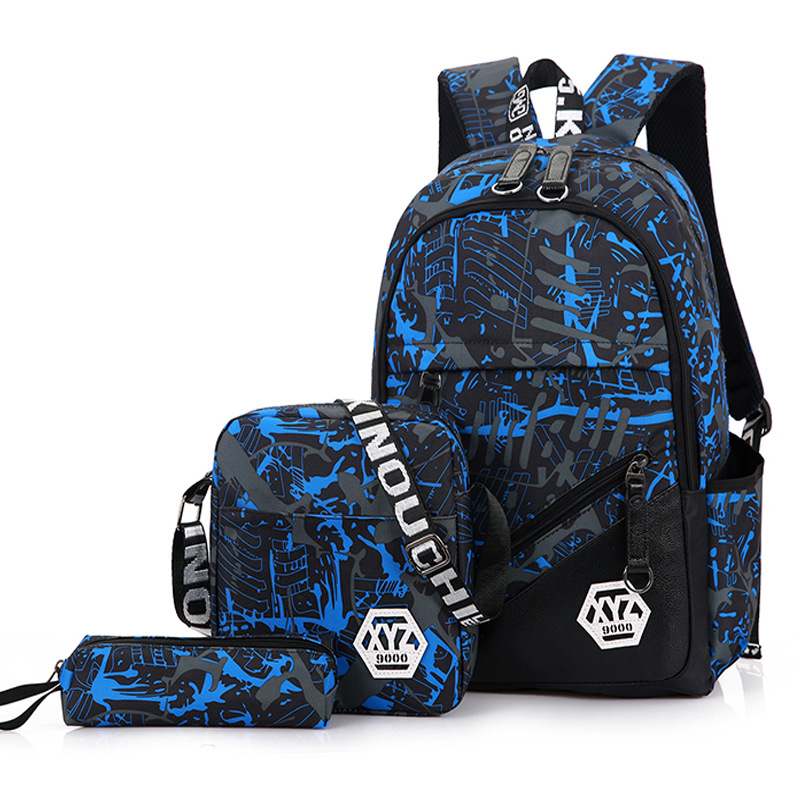 Juego de mochila 3 en 1 con bolsa para lápices para estudiantes universitarios