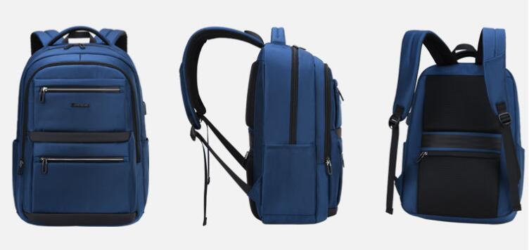 Bolso de mochila azul port&aacute;til azul