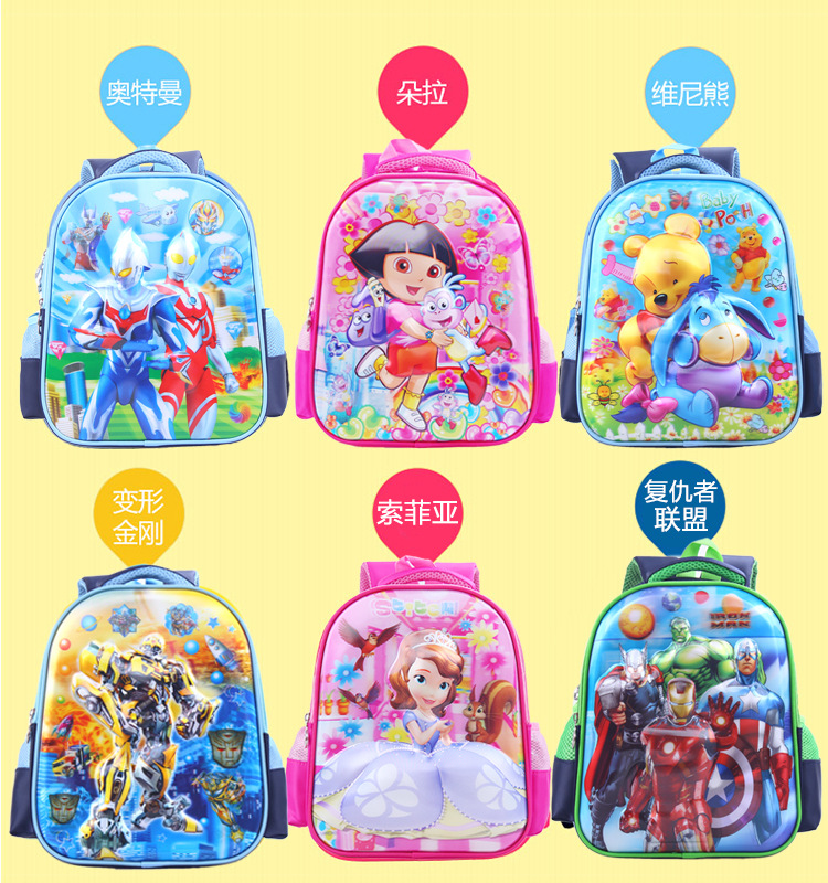 Mochila de la escuela 3D