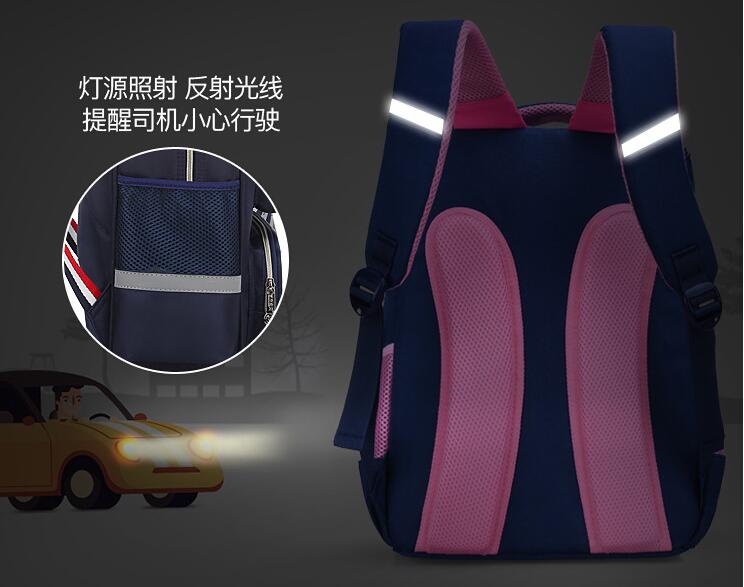 Bolsa de libro de chicas de moda con tira reflectante