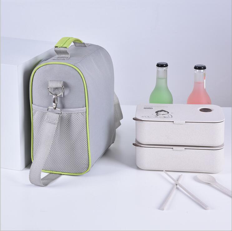 Vista lateral de la bolsa de aislamiento.