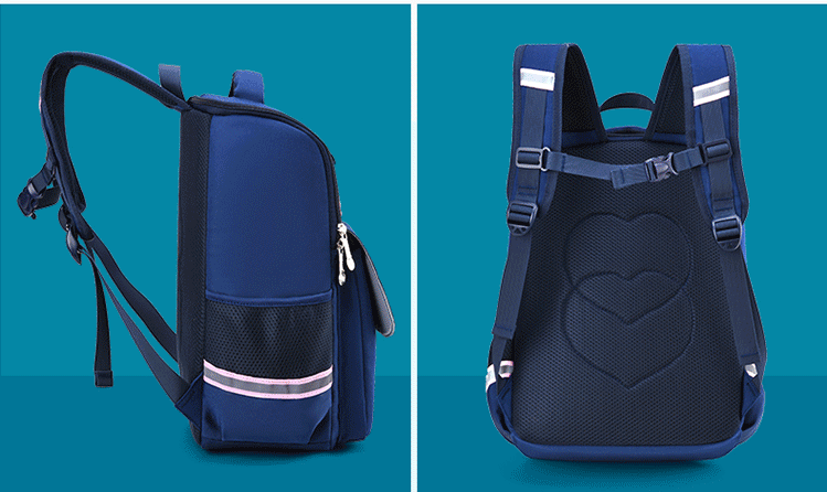 Azul marino de ni&ntilde;os Schoolbag Satchel para la escuela