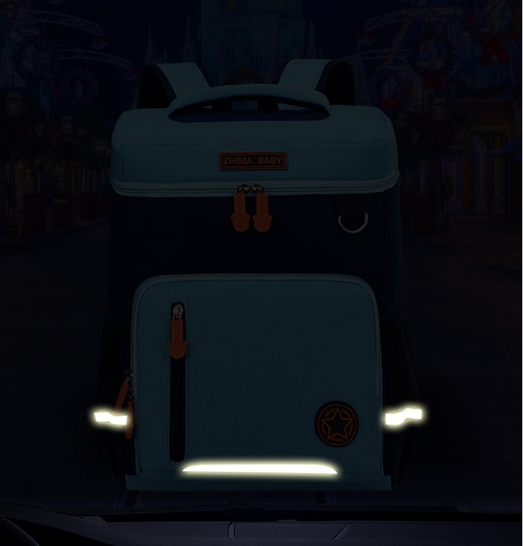 Bolso de mochila de la escuela para ni&ntilde;os con correa reflectante