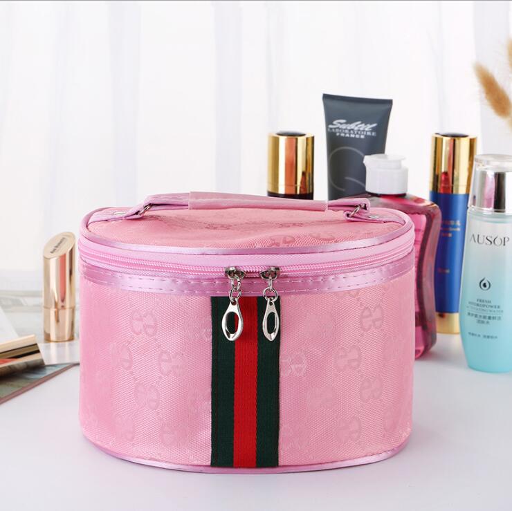 Bolso cosmético portátil del kit del artículo de tocador de la PU del viaje para las mujeres