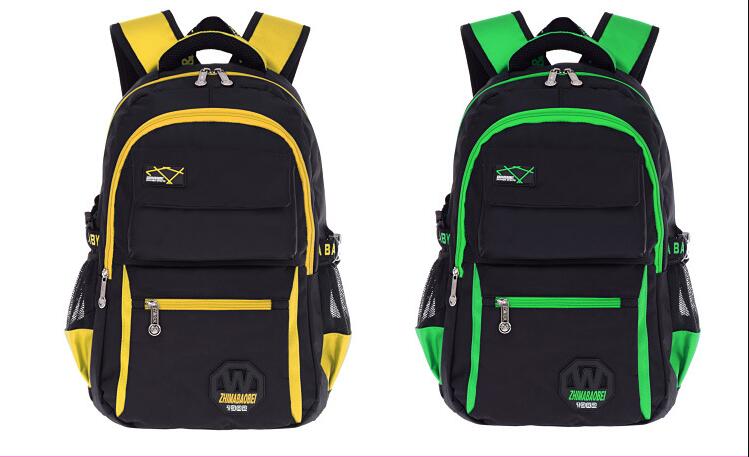 Mostrar color de la mochila de la bolsa de la escuela adolescente para la escuela secundaria 2