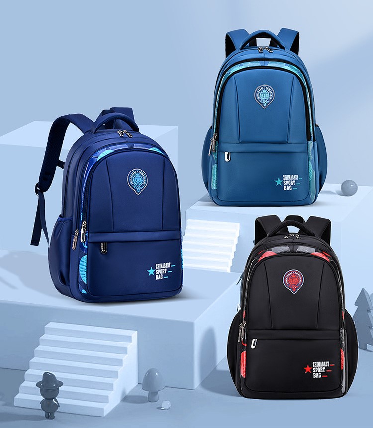 Tres colores de la bolsa escolar de la mochila para ni&ntilde;os de gran capacidad para ni&ntilde;os