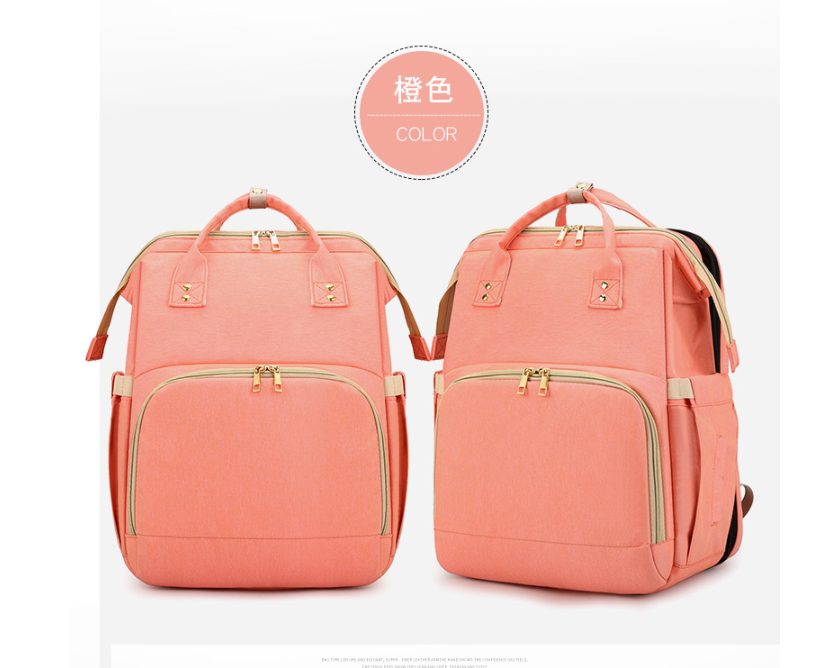 Mochila de la bolsa de pa&ntilde;al naranja