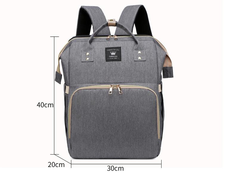 Tama&ntilde;o de la mochila de la bolsa de pa&ntilde;ales