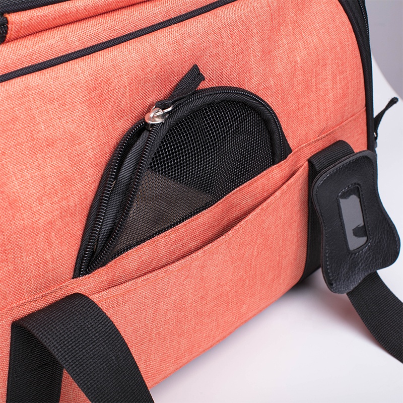 Bolsa transpirable del portador de viaje para mascotas con la ventana de la malla para el perro