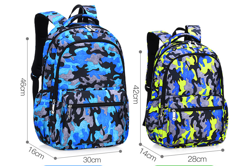 Mochila de color de camuflaje de tama&ntilde;o